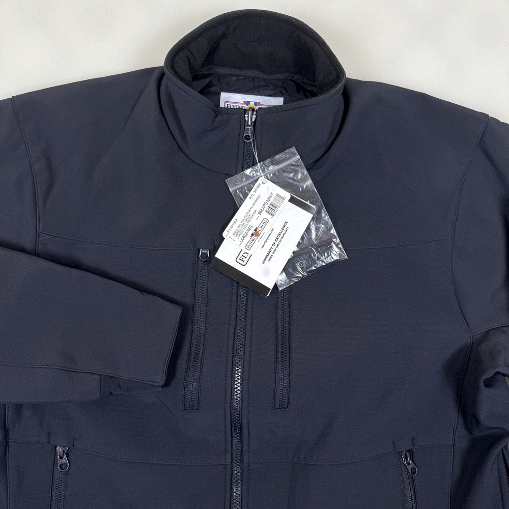 Flying Cross Mens Navy Blue Softshell Jacket Large Reg NWT Uniform Coat F1 54100